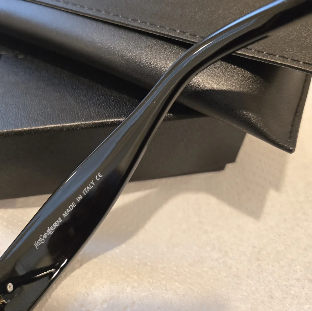YSL Saint Laurent Eyewear Womens Cat Eye RX Glasses Full Inclusion 53:20:145MM